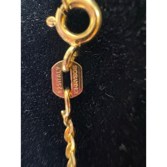 Moissanite Opal Tree of Life Necklace- 14k Vermeil over 925 - Picture 7 of 10